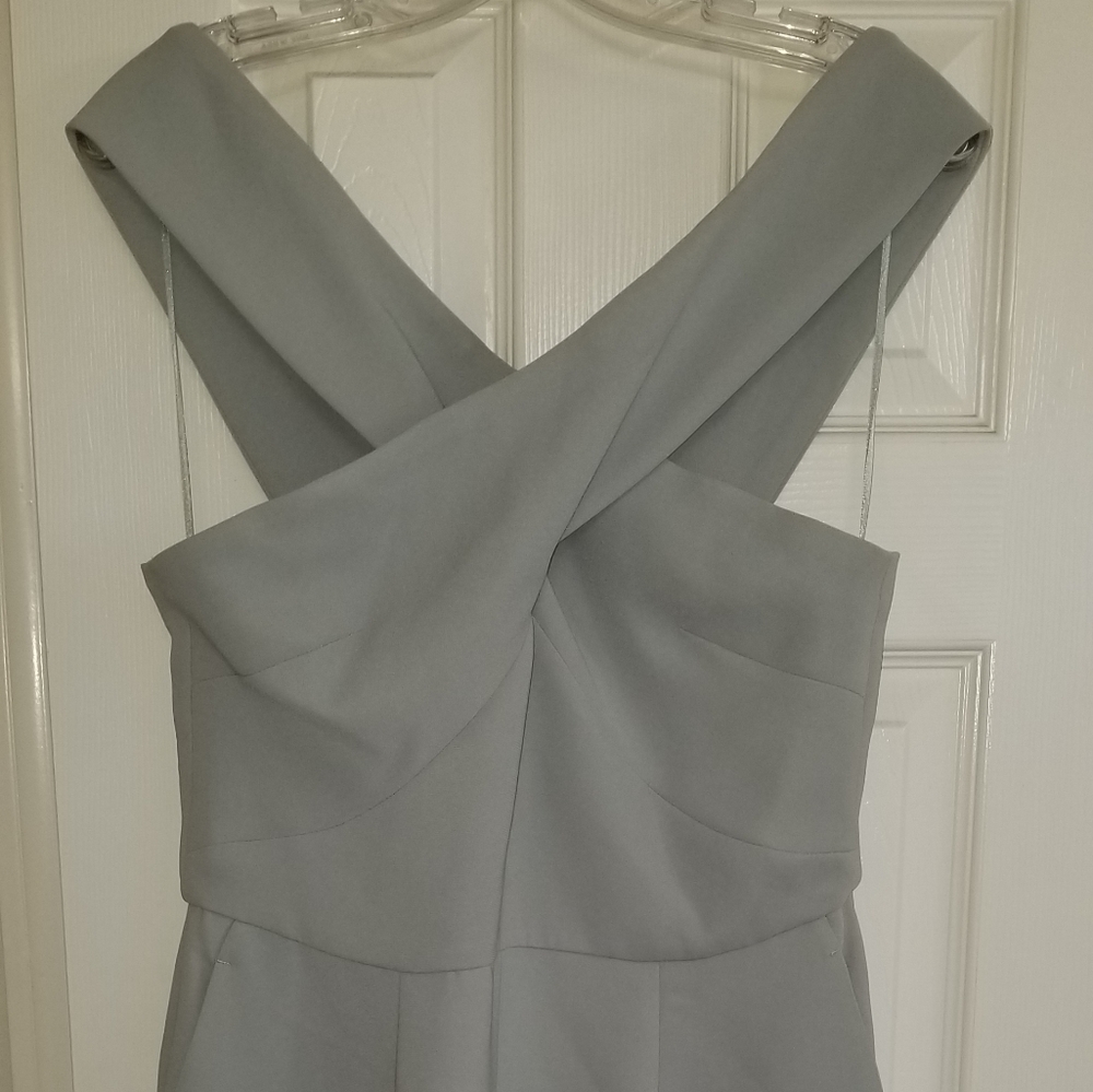 REISS Sage Green Mika-Bardot Jumpsuit US8
